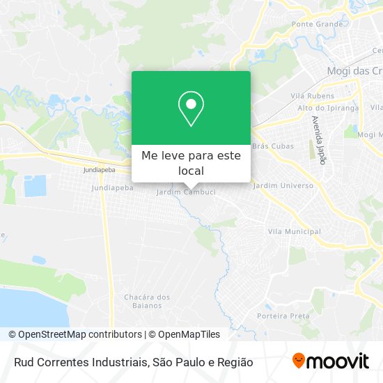 Rud Correntes Industriais mapa