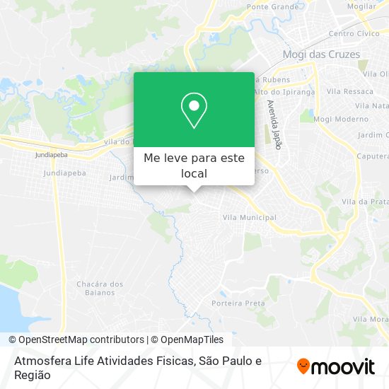 Atmosfera Life Atividades Fisicas mapa