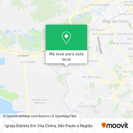 Igreja Batista Em Vila Cintra mapa