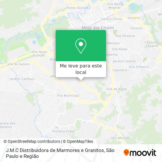 J.M.C Distribuidora de Marmores e Granitos mapa