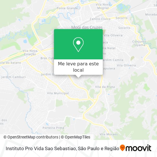 Instituto Pro Vida Sao Sebastiao mapa