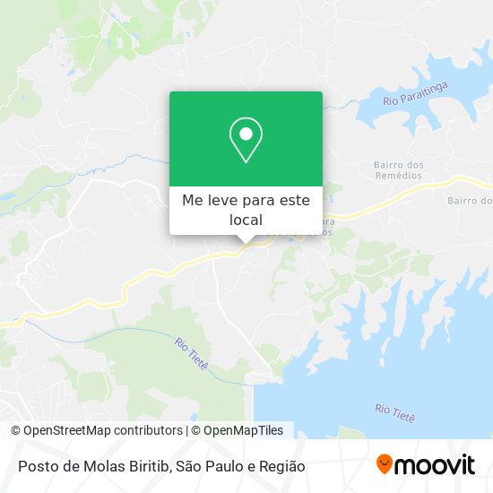 Posto de Molas Biritib mapa