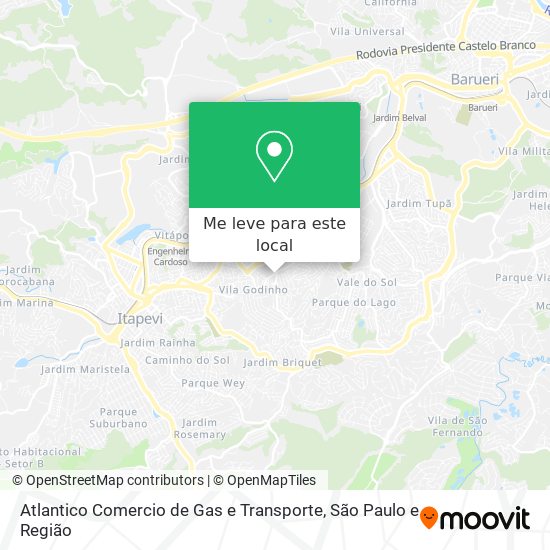 Atlantico Comercio de Gas e Transporte mapa