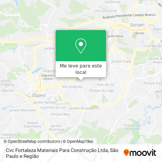 Cvc Fortaleza Materiais Para Construção Ltda mapa