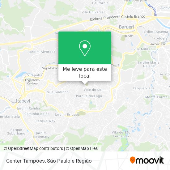 Center Tampões mapa