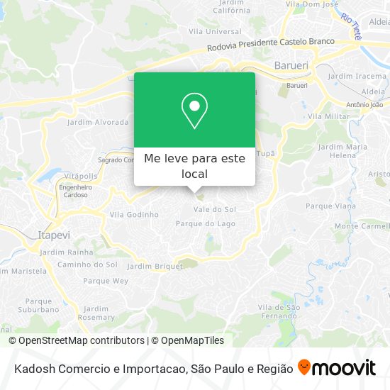 Kadosh Comercio e Importacao mapa