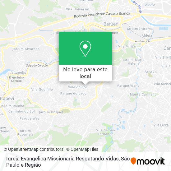 Igreja Evangelica Missionaria Resgatando Vidas mapa