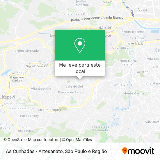 As Cunhadas - Artesanato mapa