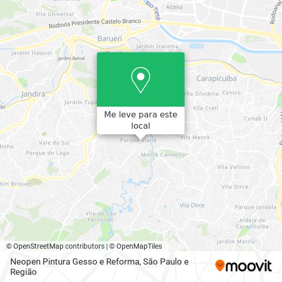 Neopen Pintura Gesso e Reforma mapa