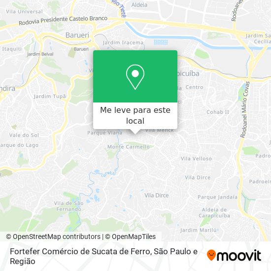 Fortefer Comércio de Sucata de Ferro mapa