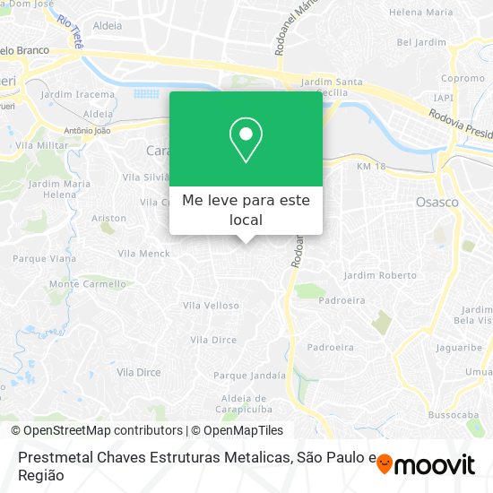 Prestmetal Chaves Estruturas Metalicas mapa