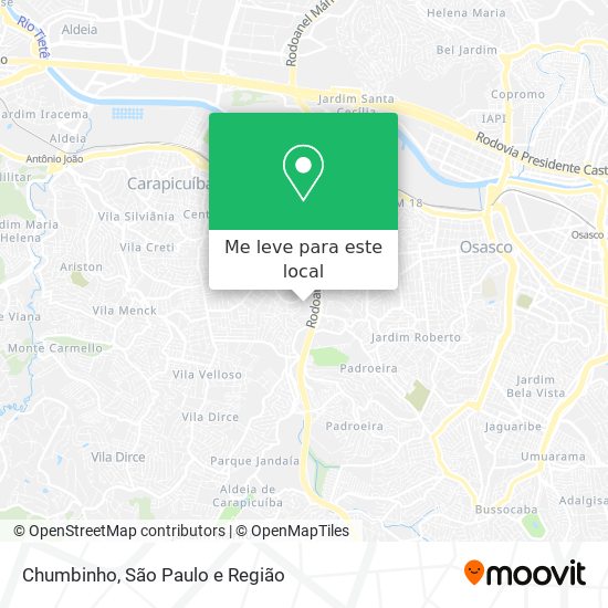 Chumbinho mapa