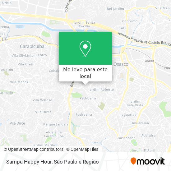 Sampa Happy Hour mapa