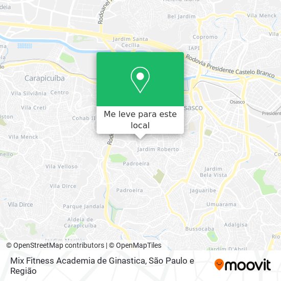 Mix Fitness Academia de Ginastica mapa