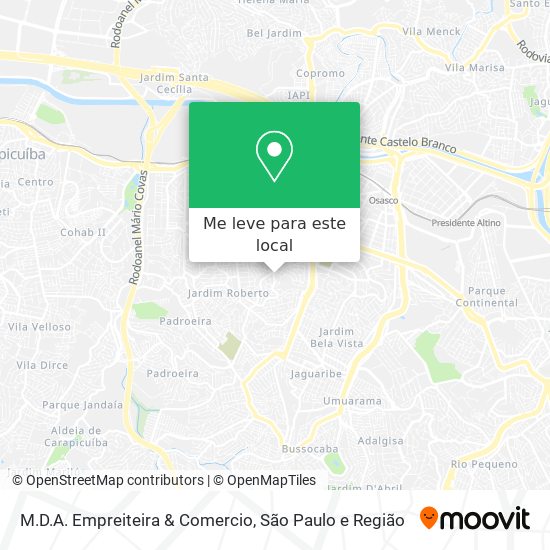 M.D.A. Empreiteira & Comercio mapa