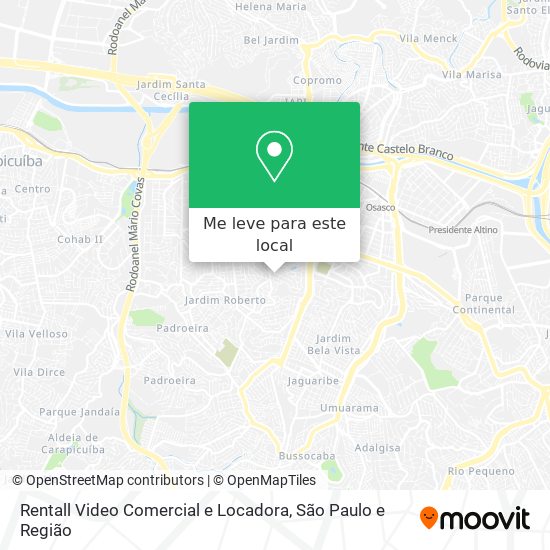 Rentall Video Comercial e Locadora mapa