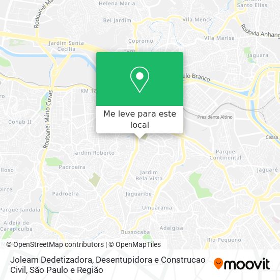 Joleam Dedetizadora, Desentupidora e Construcao Civil mapa