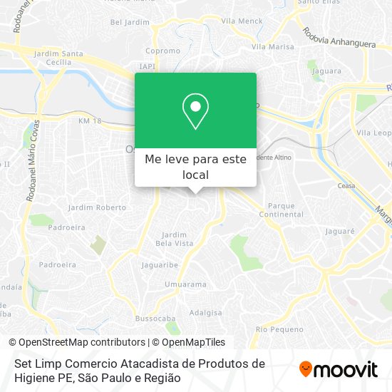 Set Limp Comercio Atacadista de Produtos de Higiene PE mapa