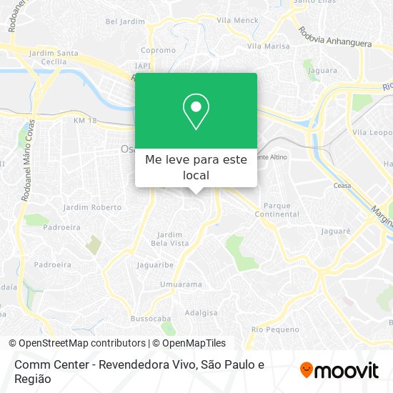 Comm Center - Revendedora Vivo mapa