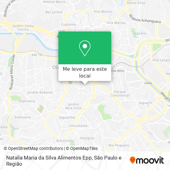Natalia Maria da Silva Alimentos Epp mapa