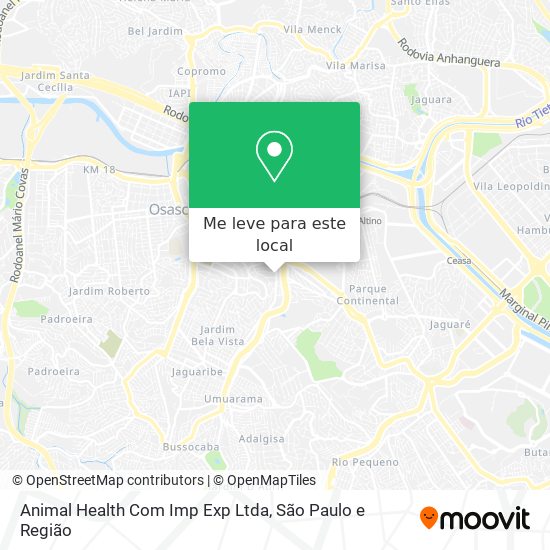 Animal Health Com Imp Exp Ltda mapa