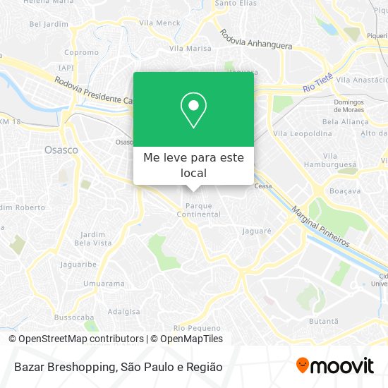 Bazar Breshopping mapa