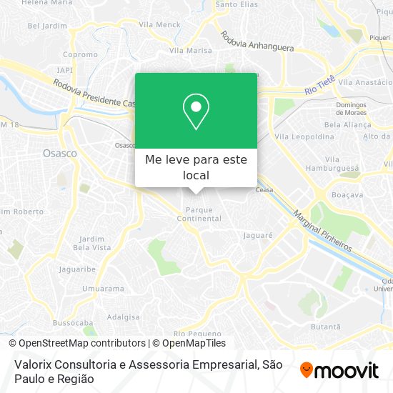 Valorix Consultoria e Assessoria Empresarial mapa