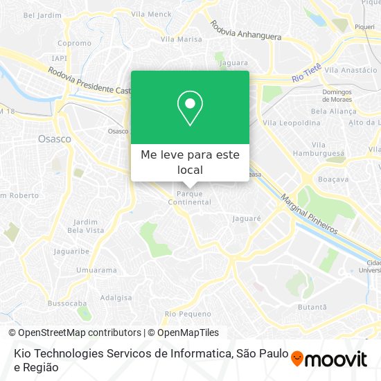 Kio Technologies Servicos de Informatica mapa
