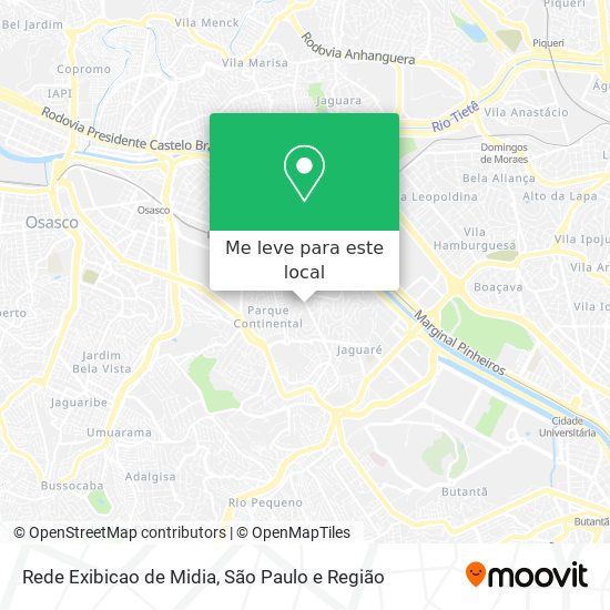 Rede Exibicao de Midia mapa