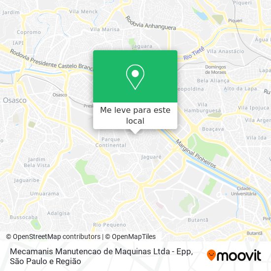 Mecamanis Manutencao de Maquinas Ltda - Epp mapa