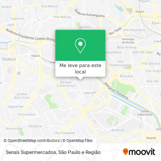 Sena's Supermercados mapa