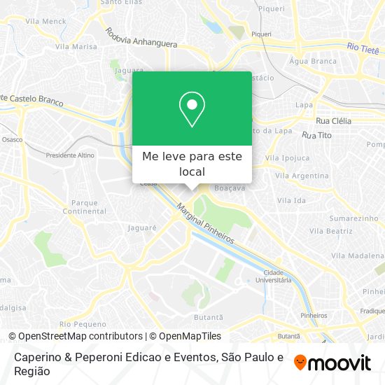 Caperino & Peperoni Edicao e Eventos mapa