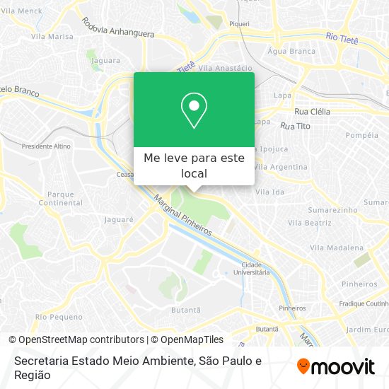 Secretaria Estado Meio Ambiente mapa