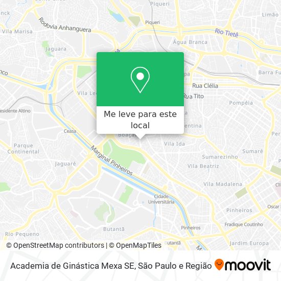 Academia de Ginástica Mexa SE mapa
