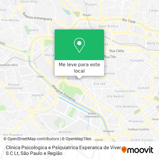 Clinica Psicologica e Psiquiatrica Esperanca de Viver S C Lt mapa