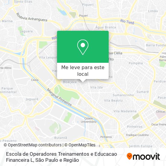 Escola de Operadores Treinamentos e Educacao Financeira L mapa