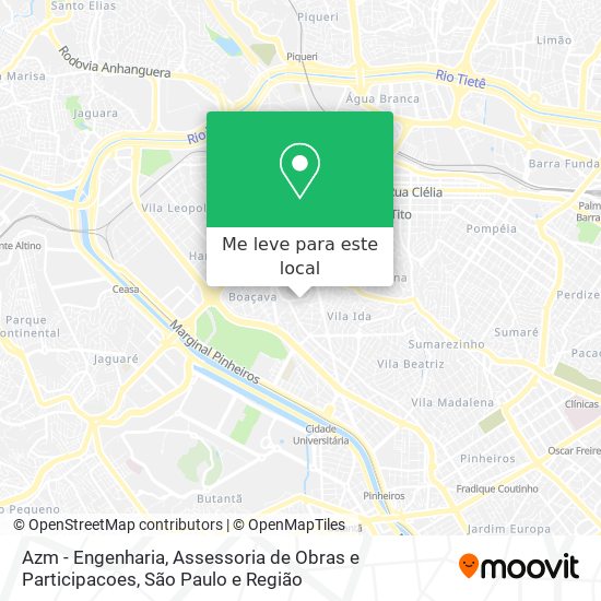 Azm - Engenharia, Assessoria de Obras e Participacoes mapa