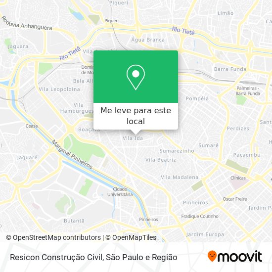 Resicon Construção Civil mapa