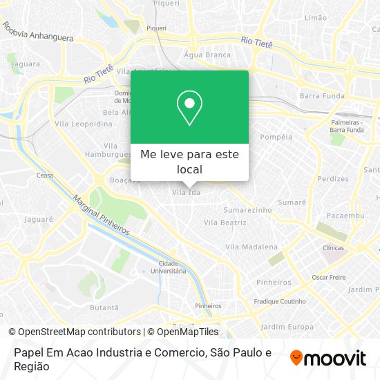 Papel Em Acao Industria e Comercio mapa