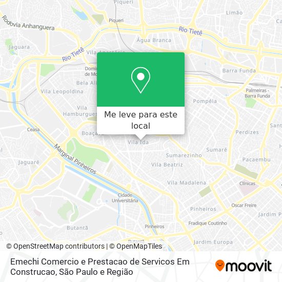 Emechi Comercio e Prestacao de Servicos Em Construcao mapa