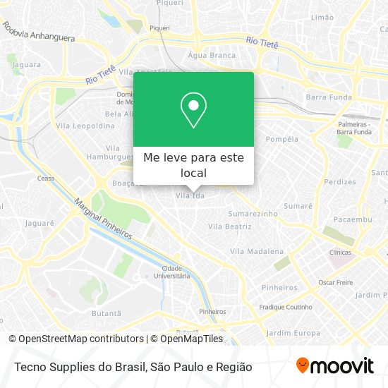 Tecno Supplies do Brasil mapa