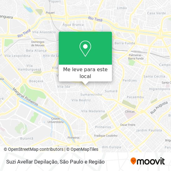 Suzi Avellar Depilação mapa