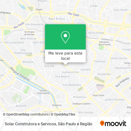 Solar Construtora e Servicos mapa