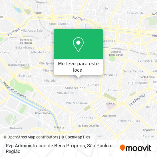 Rvp Administracao de Bens Proprios mapa