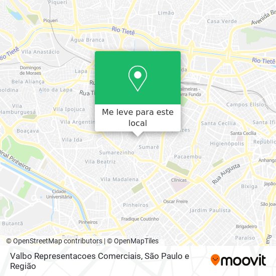 Valbo Representacoes Comerciais mapa