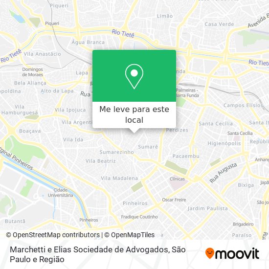 Marchetti e Elias Sociedade de Advogados mapa