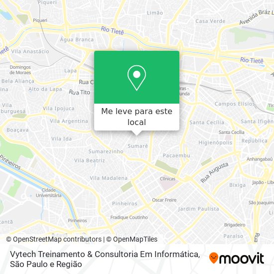 Vytech Treinamento & Consultoria Em Informática mapa