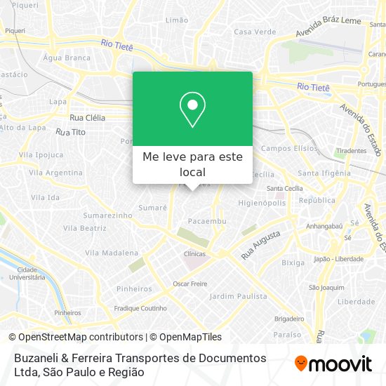 Buzaneli & Ferreira Transportes de Documentos Ltda mapa