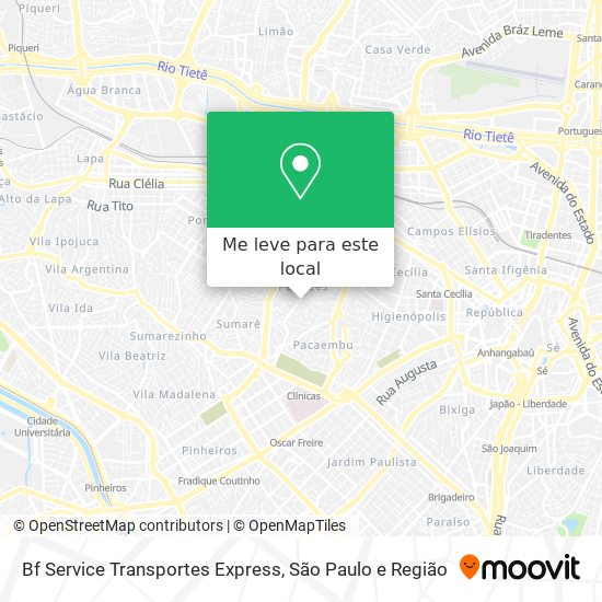 Bf Service Transportes Express mapa