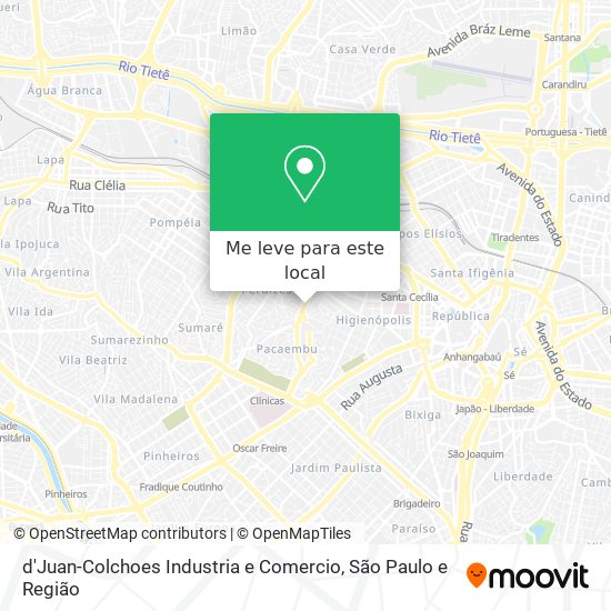 d'Juan-Colchoes Industria e Comercio mapa